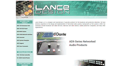 Desktop Screenshot of lancedesign.com