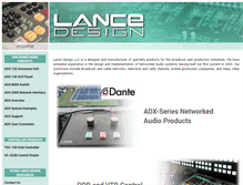 Tablet Screenshot of lancedesign.com